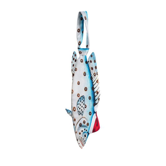 Christmas Blue Grouper Novelty Tie - Fish-Shaped Tie – Holiday Gift – Tie Accessories