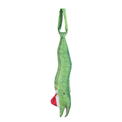 Christmas Novelty Fish-Shaped Tie – Green Eel/Sea Fish Design – Funny Gift for Men – Tie Accessories