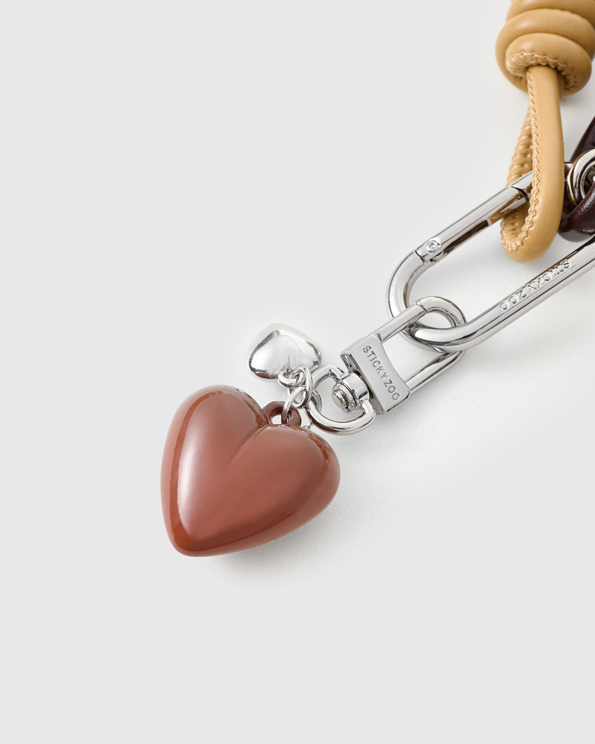 M HEART STACK CHARM