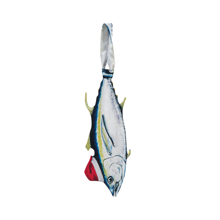 Christmas Novelty Tuna Tie – Animals Fish Shape in Taffeta Silk – Funny Holiday Gift for Men
