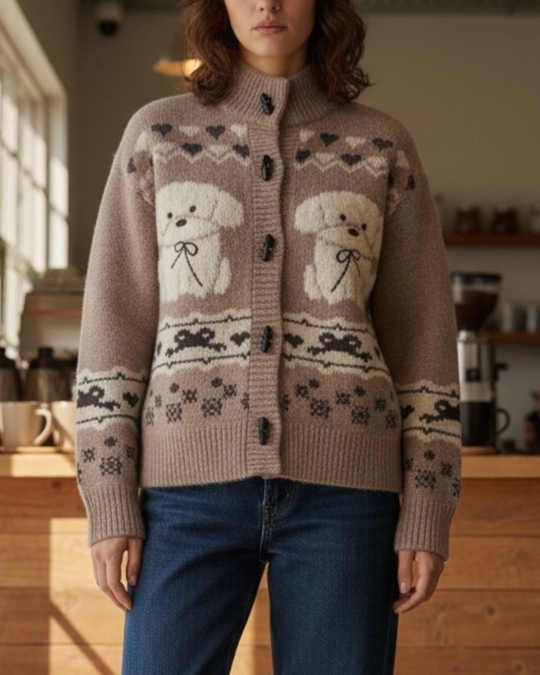 CUTE PUPY CARDIGAN