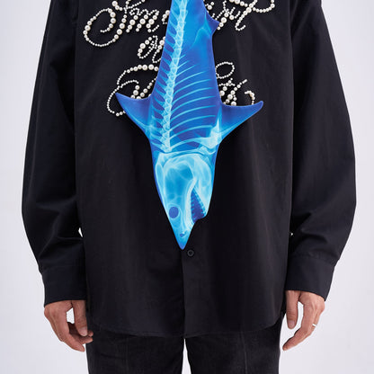 Animals Ties X-ray Shark Tie, Vintage Tie, Novelty Tie, Tie Accessories Holiday Gift, Tie Gift, Tie Accessories