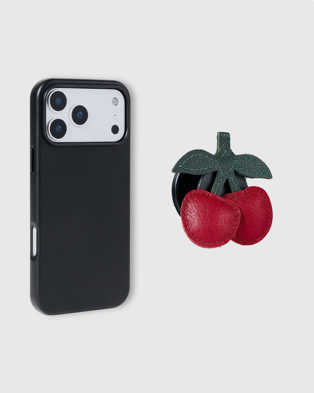CHERRY VELVET CHARM CASE SET