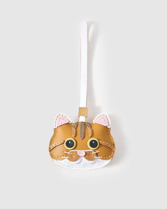 ORANGE TABBY CAT CHARM