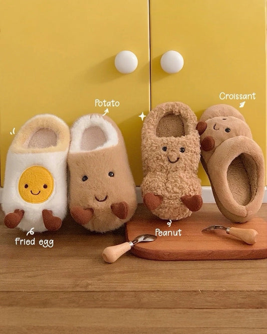 FRIED EGG SLIPPERS
