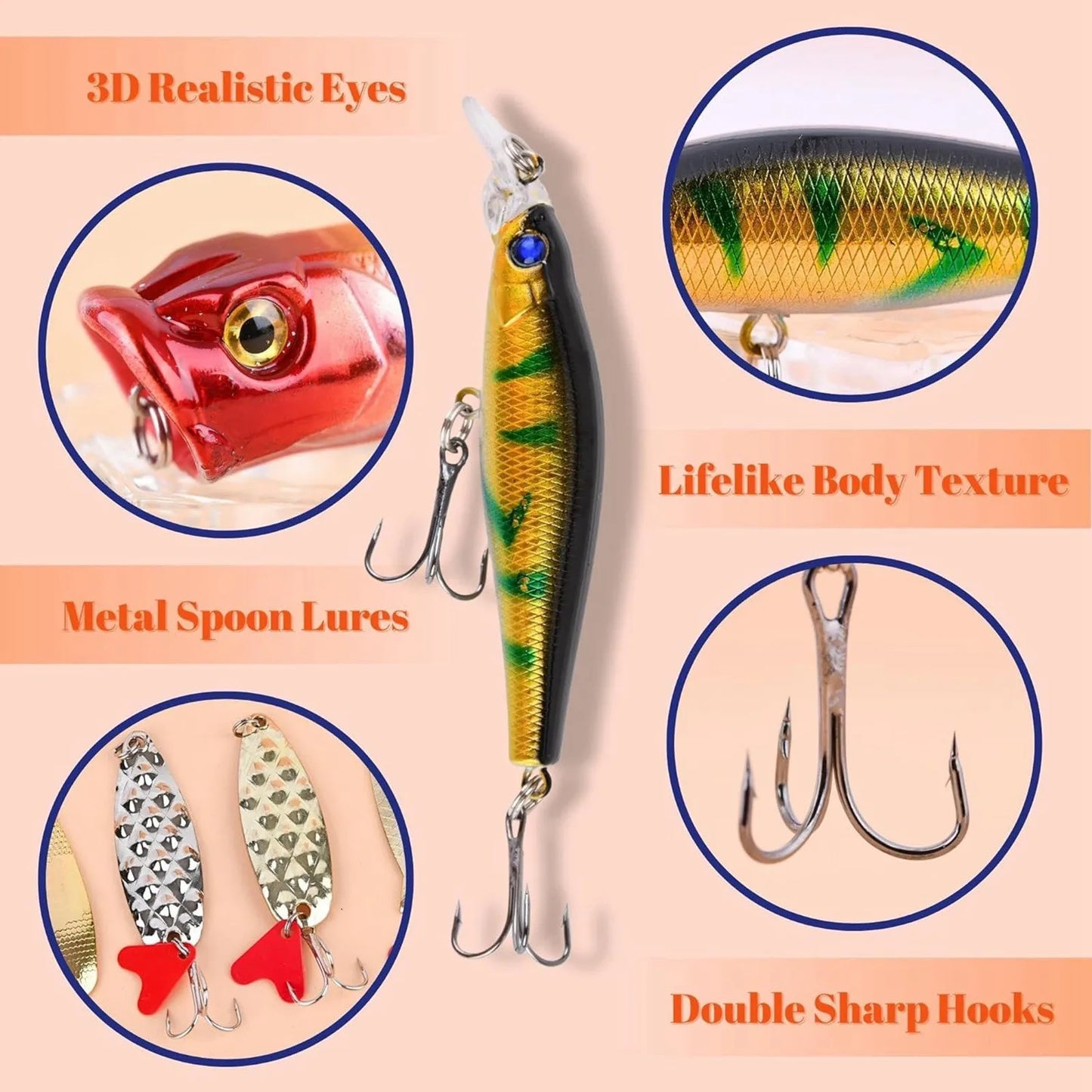 24 Days Christmas Advent Calendar Fishing Set Surprise Gift For Adult Men Boys Xmas New Year Mystery Box Countdown Calendar