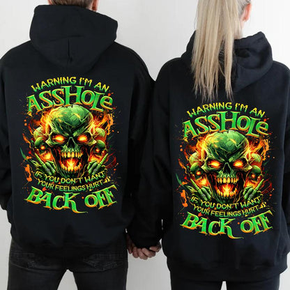 Personalization Gen X FAFO Hoodie, Warning I'm An As*hole Raised on Hose Water and Neglect, 100% Cotton, Two-Sided Print  Design Menswear Shirt Casual Classic