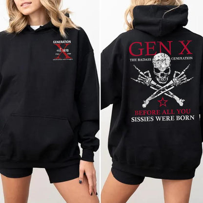 Generation X Custom Year Badass Generation T-shirt, Gen X FAFOT Shirt - 100% Cotton Top Unisex Comfort Womenswear, Custom Year Of Birth Shirt Printed Tshirt