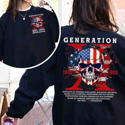 Customize Gen X Shirt Raised On Hose Water And Neglect T-Shirt - Vintage Inspired Funny Saying Sarcasm Quotes Shirt - Fit, Casual