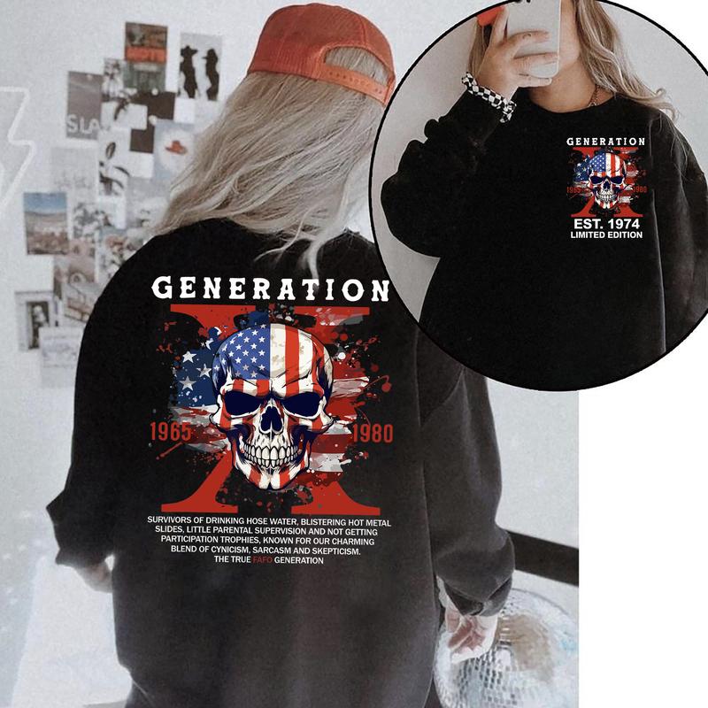 Customize Gen X Shirt Raised On Hose Water And Neglect T-Shirt - Vintage Inspired Funny Saying Sarcasm Quotes Shirt - Fit, Casual