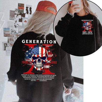 Customize Gen X Shirt Raised On Hose Water And Neglect T-Shirt - Vintage Inspired Funny Saying Sarcasm Quotes Shirt - Fit, Casual